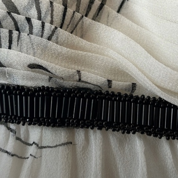 Marchese Silk Taffeta Strapless Black + White Dress - Picture 4 of 12